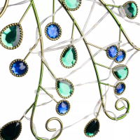 Gardlov Solar Tuinlamp Pauw – Kleurrijke LED & Schemersensor – IP4